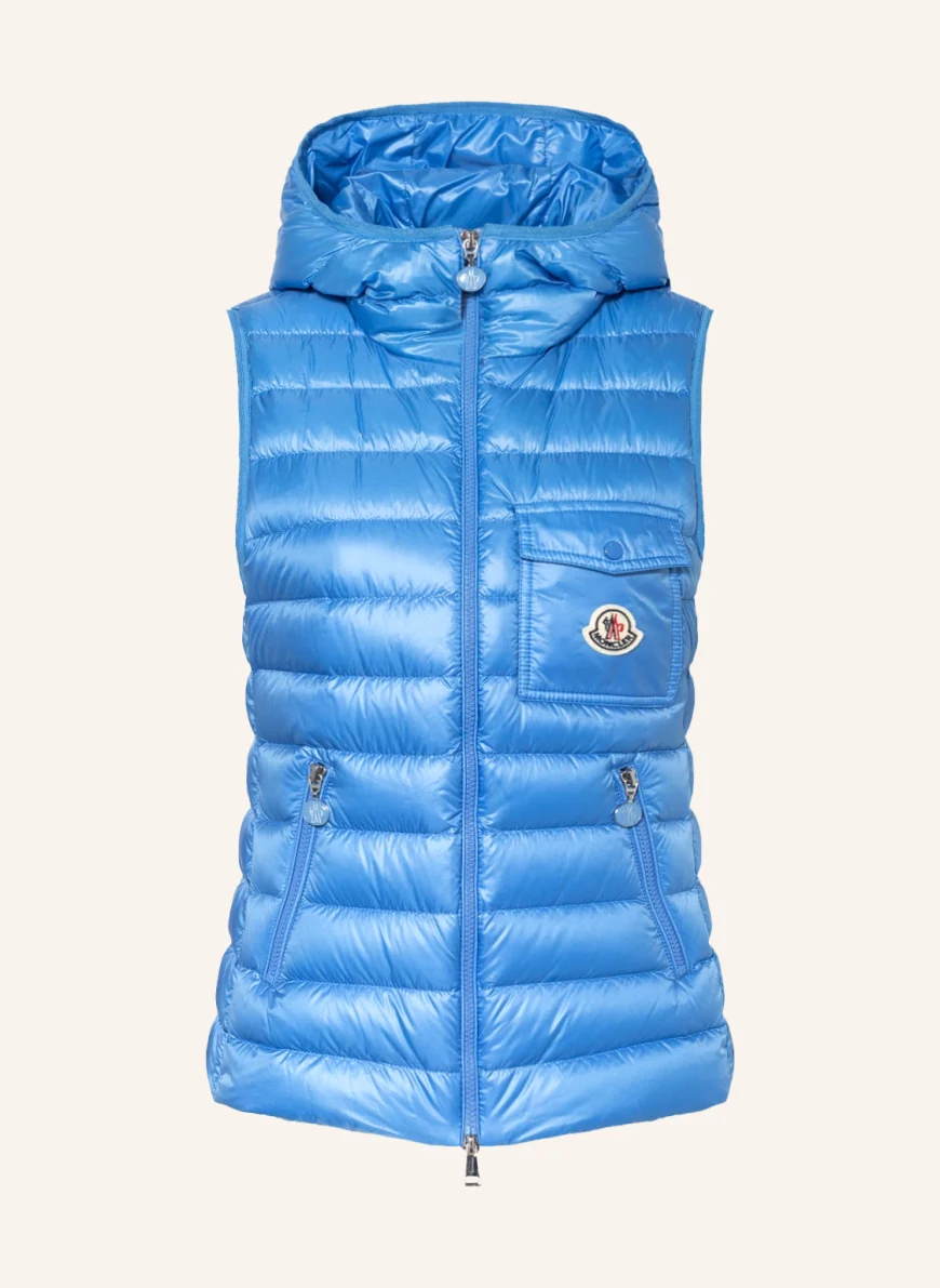 MONCLER Daunenweste GLYGOS in hellblau