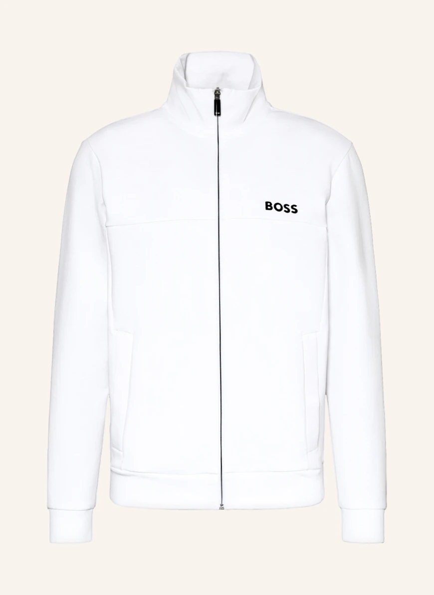 BOSS Sweatjacke SKAZ in weiss