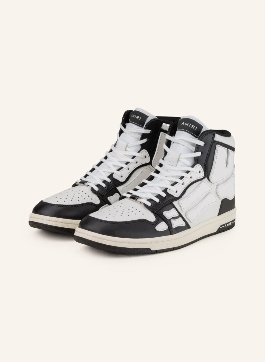 AMIRI Hightop-Sneaker SKELETON in schwarz/ weiss