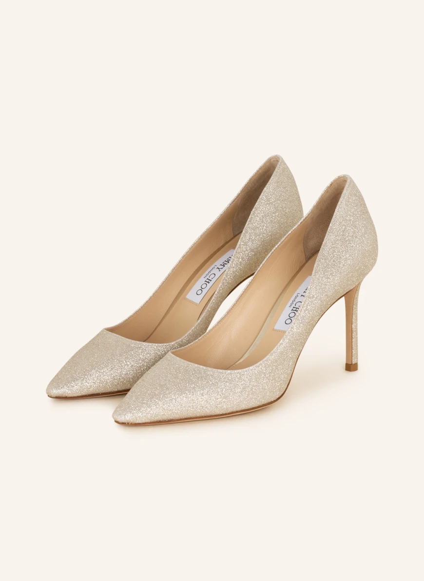 JIMMY CHOO Pumps ROMY 85 in weissgold