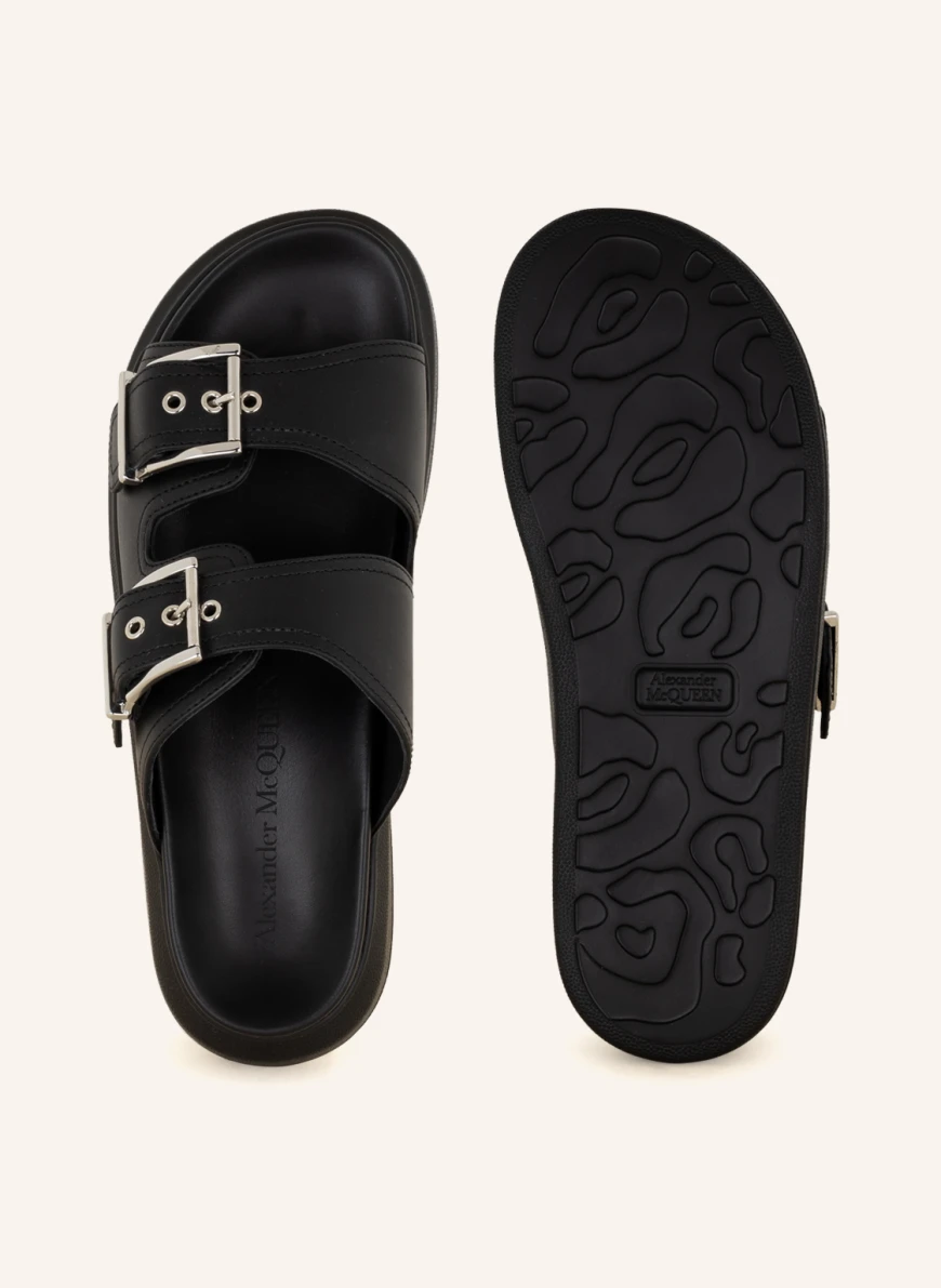Alexander McQUEEN Pantoletten in schwarz