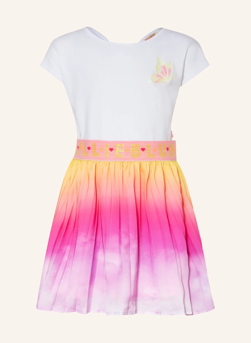 Billieblush Kleid im Materialmix in helllila/ pink/ gelb