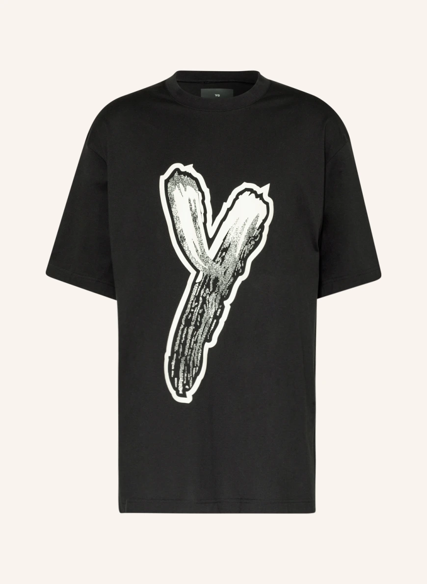 Y-3 Oversized-Shirt in schwarz/ weiss