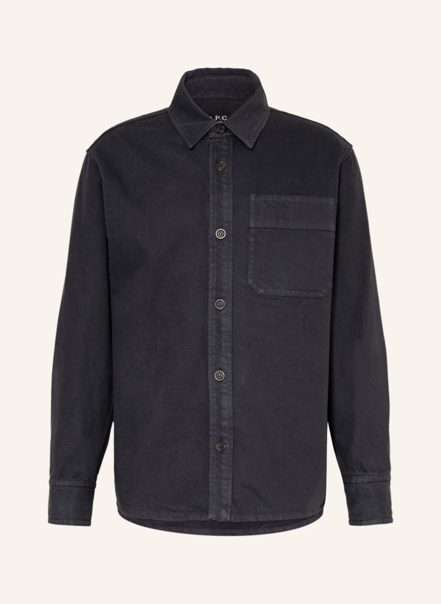 A.P.C. Overshirt BASILE in dunkelblau