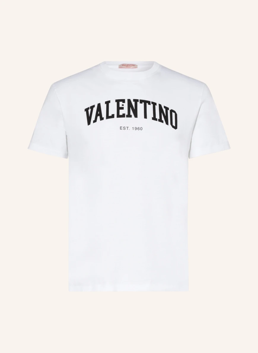 VALENTINO T-Shirt in weiss/ schwarz