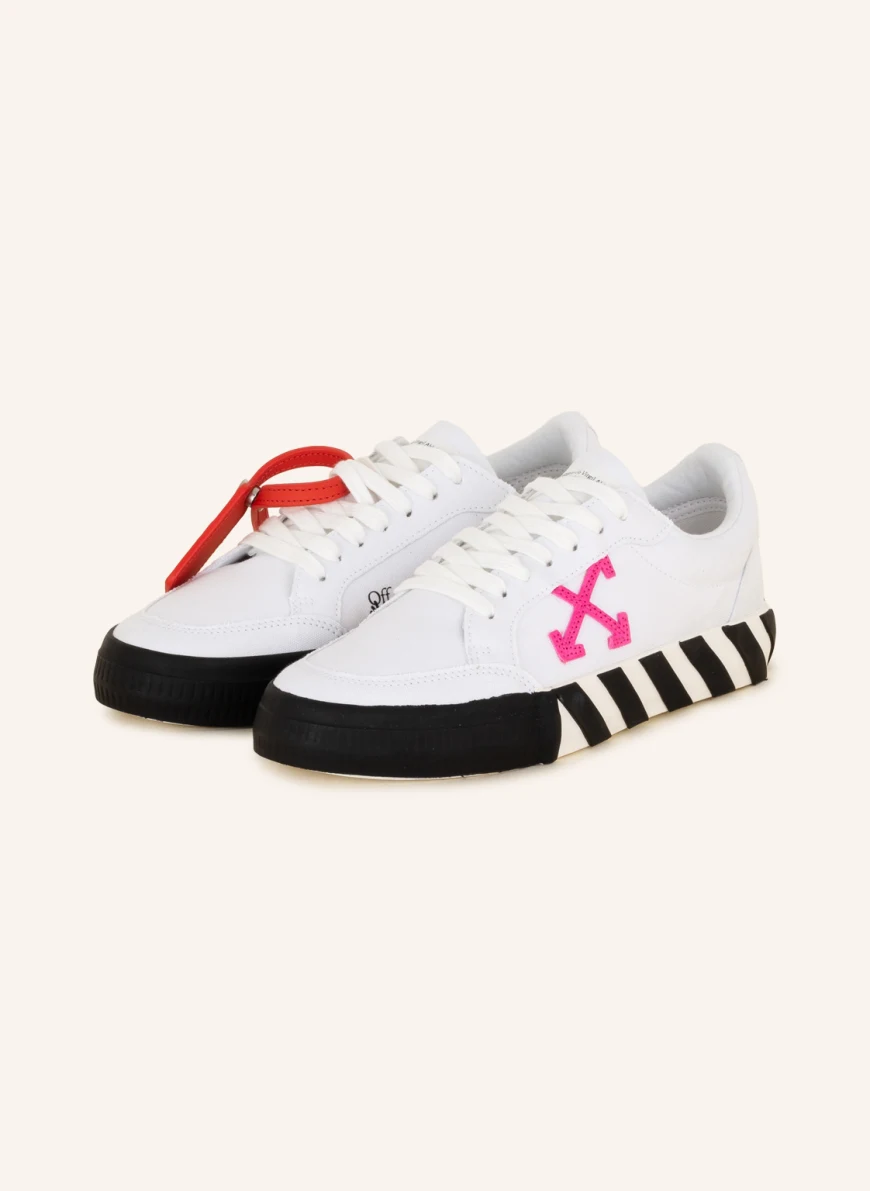 Off-White Sneaker in weiss/ schwarz/ pink