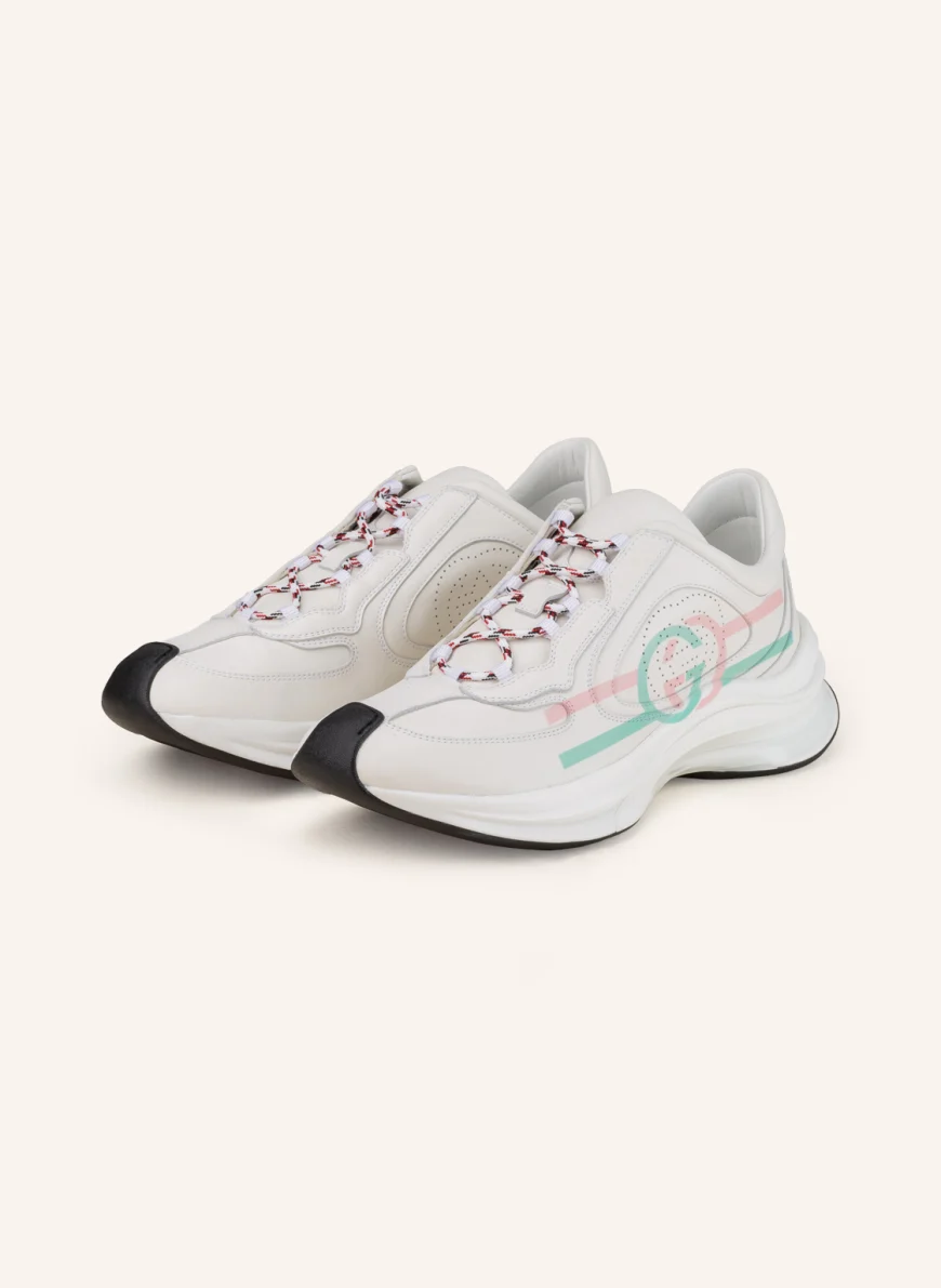 GUCCI Sneaker in weiss/ hellrosa/ mint