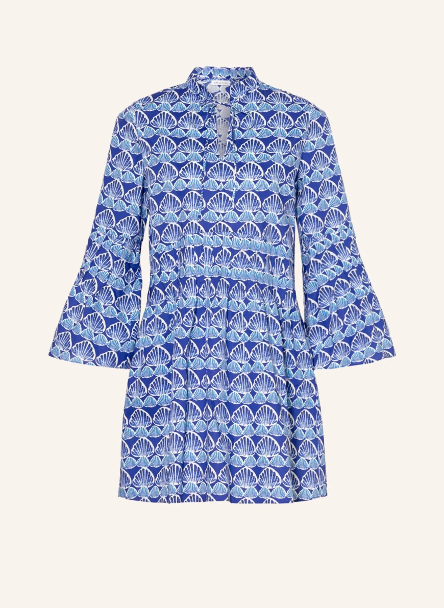 MRS & HUGS Kleid mit Rüschen in blau