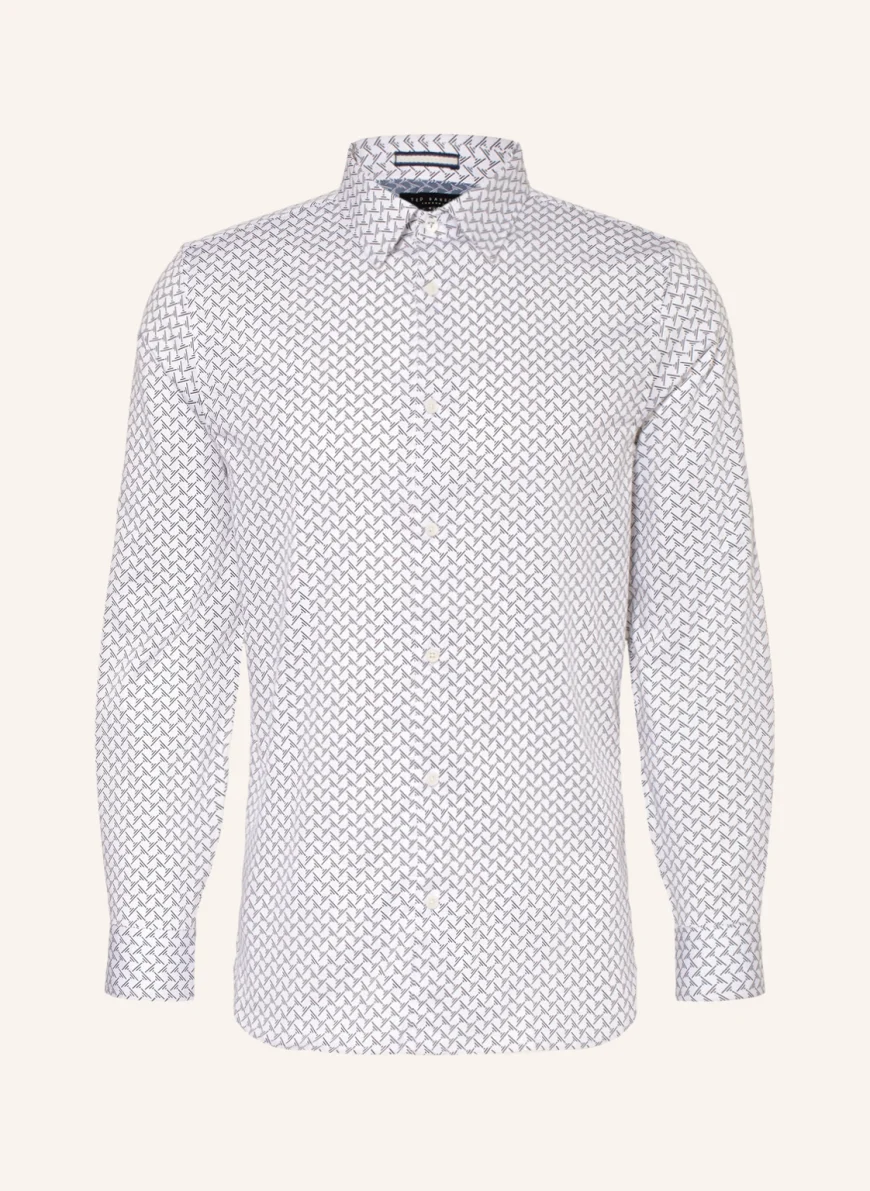 TED BAKER Hemd WILLUW Slim Fit in weiss/ schwarz