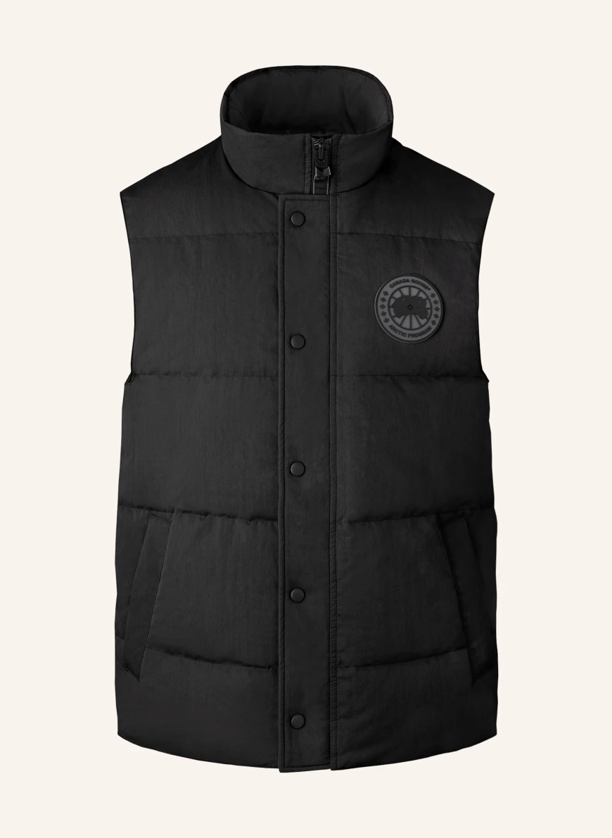 CANADA GOOSE Down vest GARSON BLACK