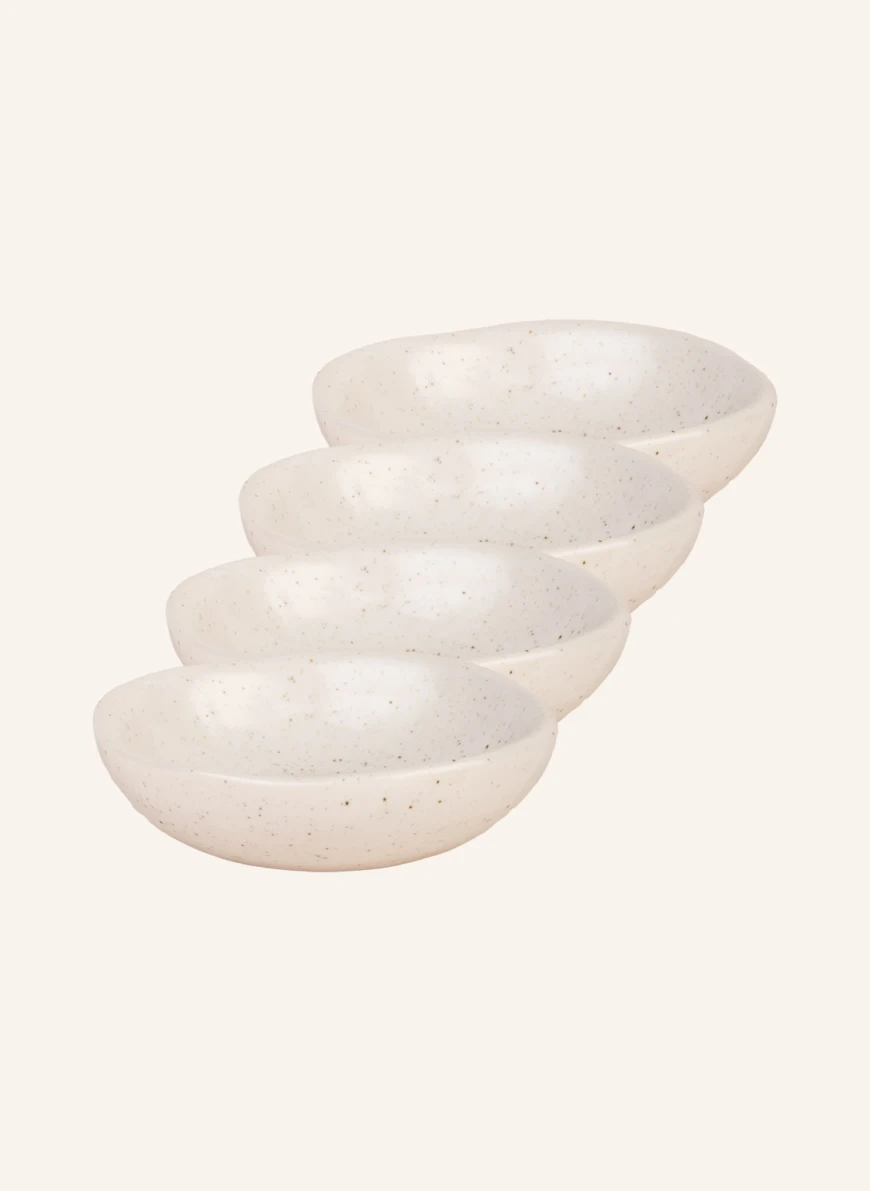 BROSTE COPENHAGEN 4er-Set Schalen NORDIC VANILLA in creme