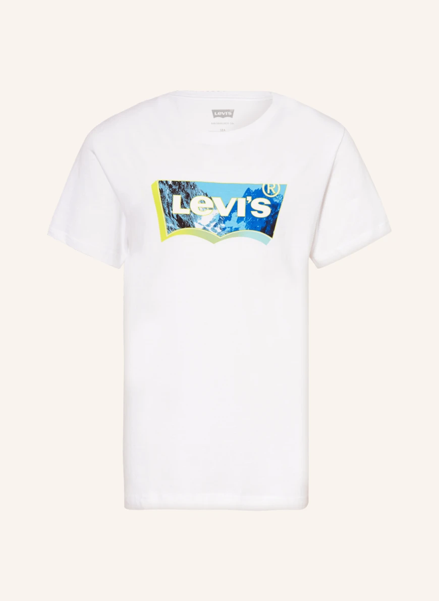 Levi's® T-Shirt in weiss/ blau