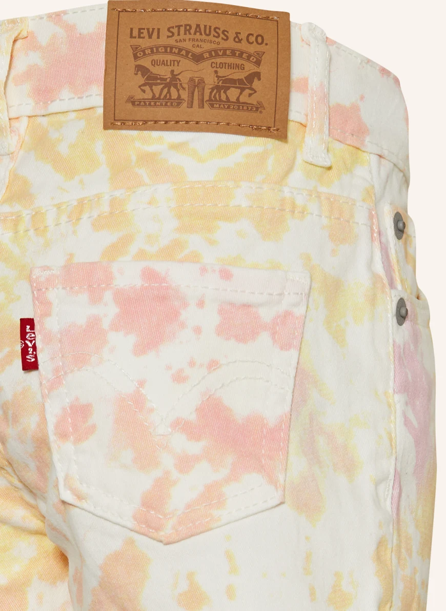 Levi's® Shorts in weiss/ gelb/ pink CR7528