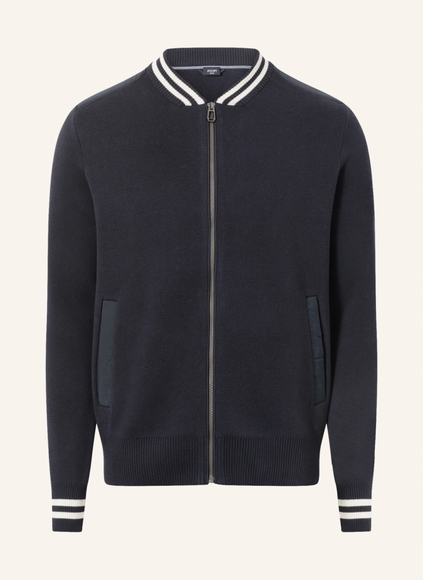 JOOP! JEANS Strick-Blouson NANDOR in dunkelblau