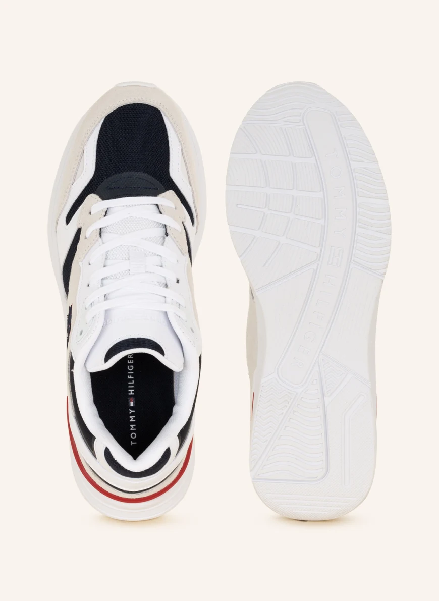 TOMMY HILFIGER Sneaker in weiss/ dunkelblau JE7158