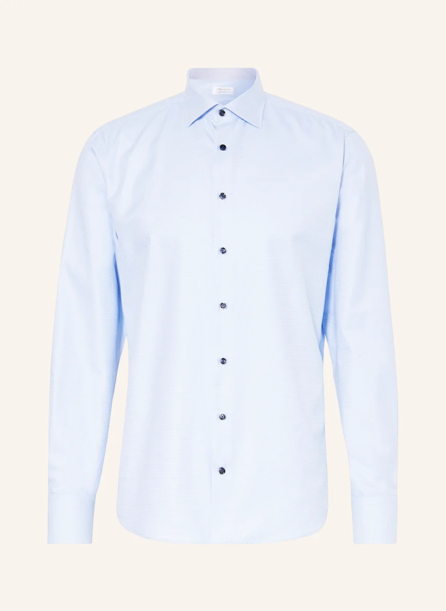 Stenströms Hemd Regular Fit in weiss/ hellblau