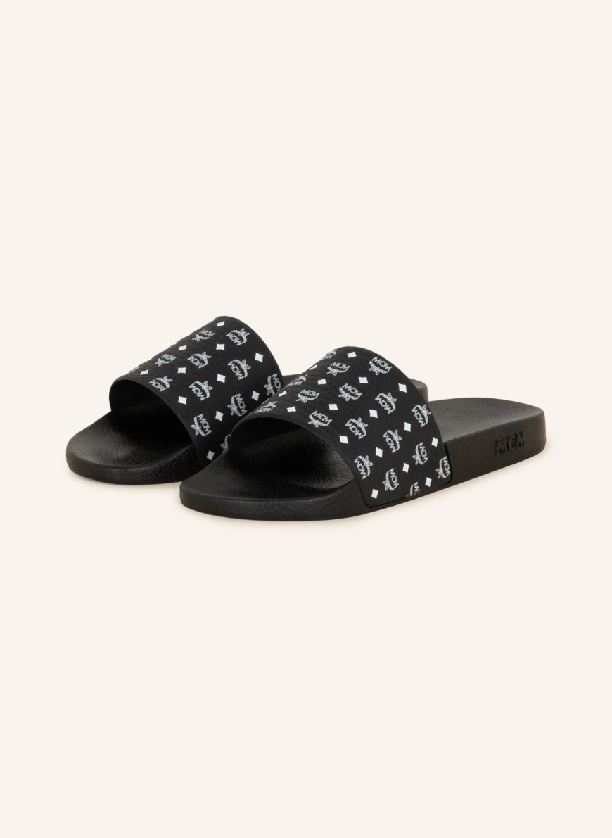 MCM Pantoletten in schwarz