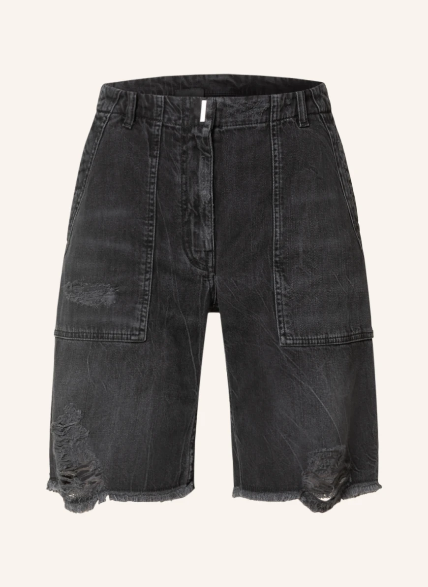 GIVENCHY Jeansshorts in dunkelgrau