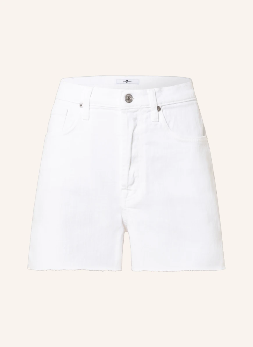 7 for all mankind Jeansshorts in weiss