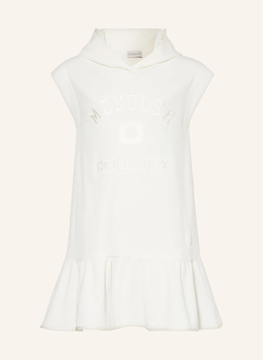 MONCLER enfant Hoodie-Kleid in ecru