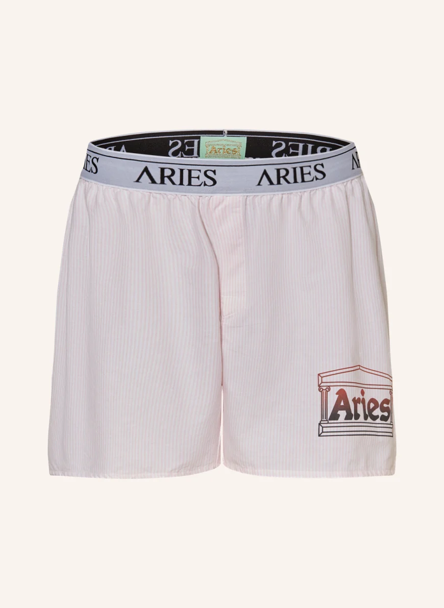 Aries Arise Web-Boxershorts in pink/ weiss