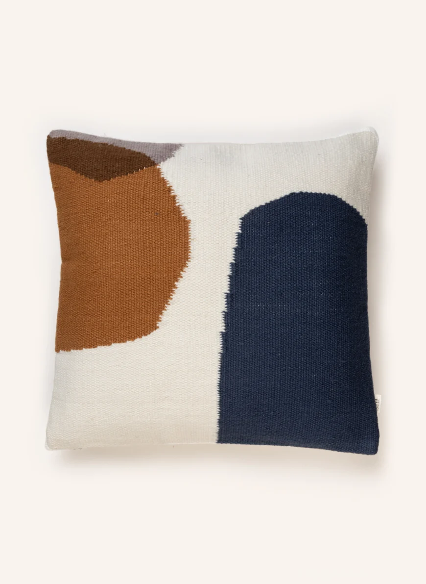 Ferm LIVING Dekokissenhülle KELIM in creme/ blau/ camel