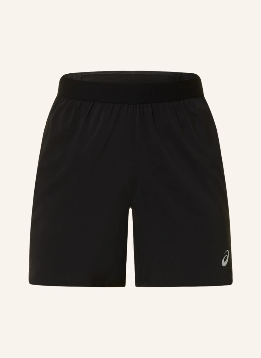 ASICS Laufshorts ROAD in schwarz