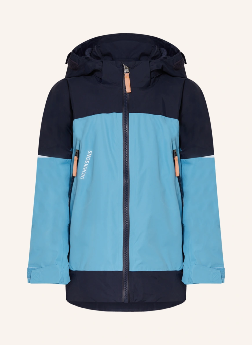 DIDRIKSONS Funktionsjacke ASH in hellblau/ dunkelblau