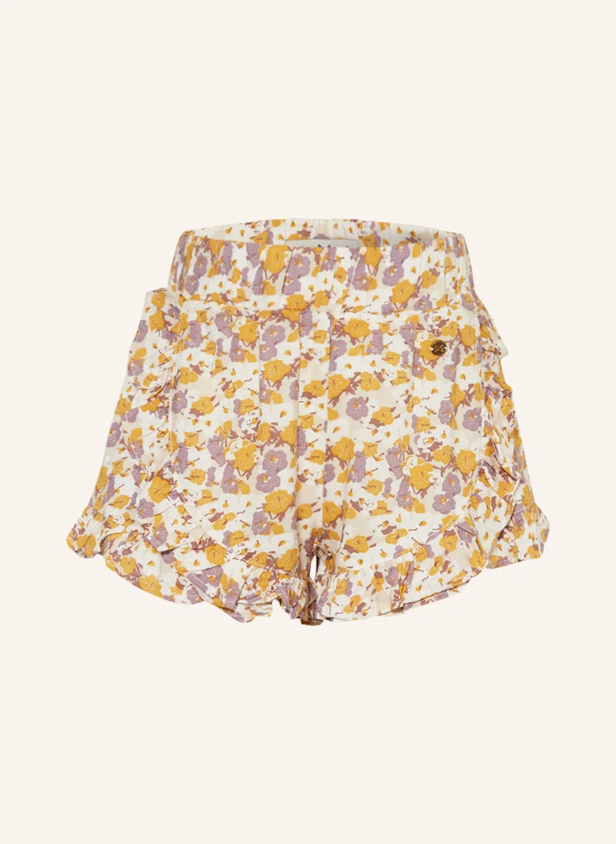 Koko Noko Shorts in creme/ dunkelgelb/ lila
