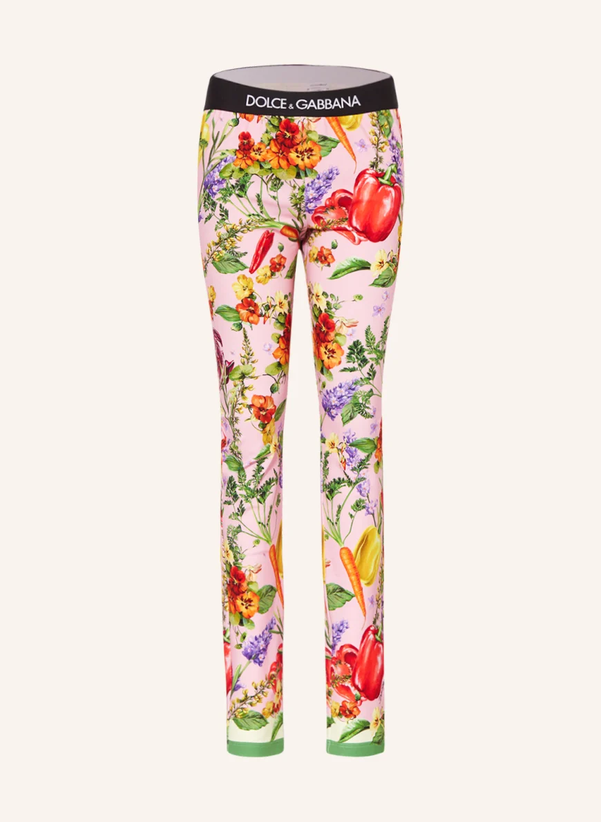 DOLCE & GABBANA Leggings in rosa/ orange/ grün