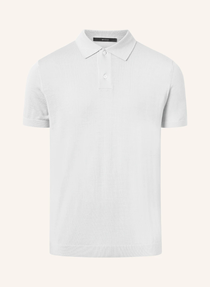 windsor. Strick-Poloshirt NANDO Regular Fit in hellgrün