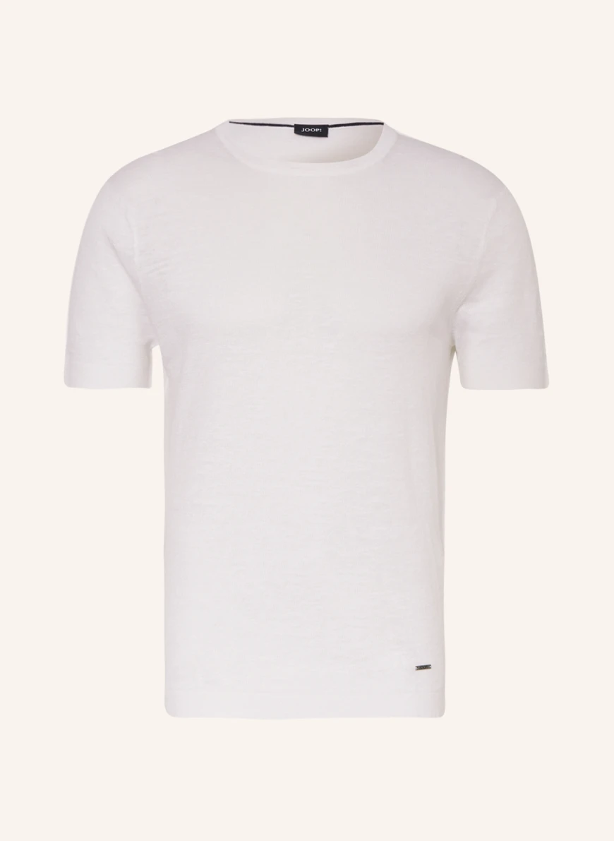 JOOP! T-Shirt mit Leinen in creme