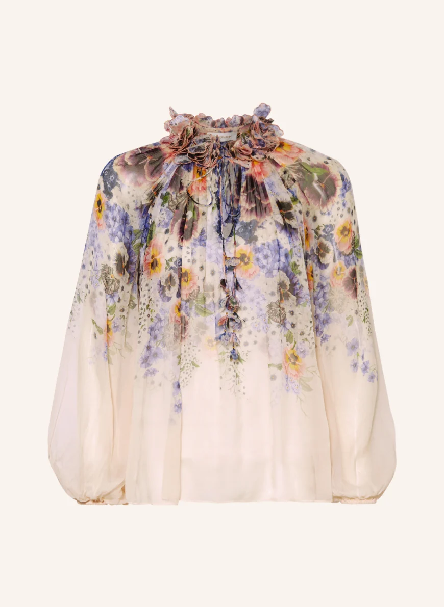 ZIMMERMANN Blusenshirt TAMA in lila/ grün/ rosa