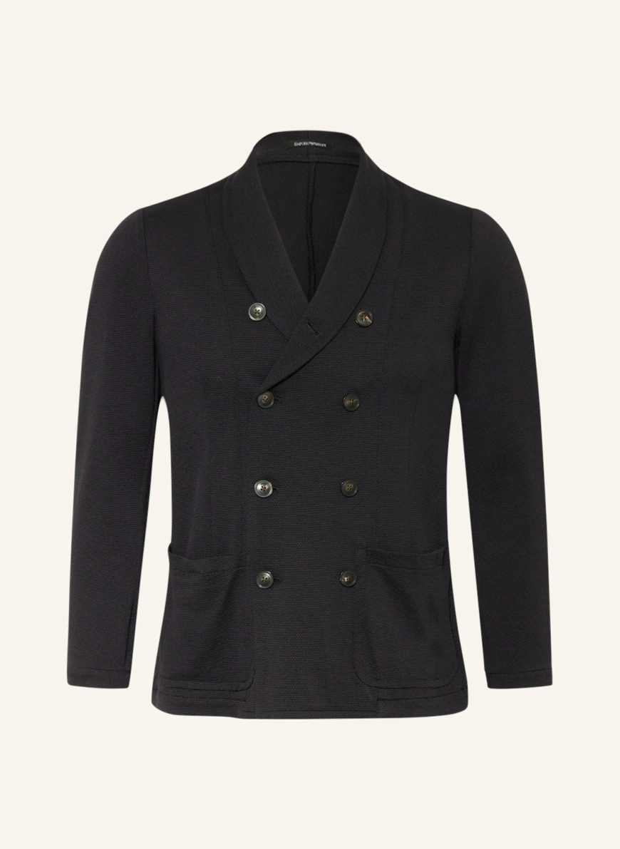EMPORIO ARMANI Jerseysakko Extra Slim Fit in schwarz