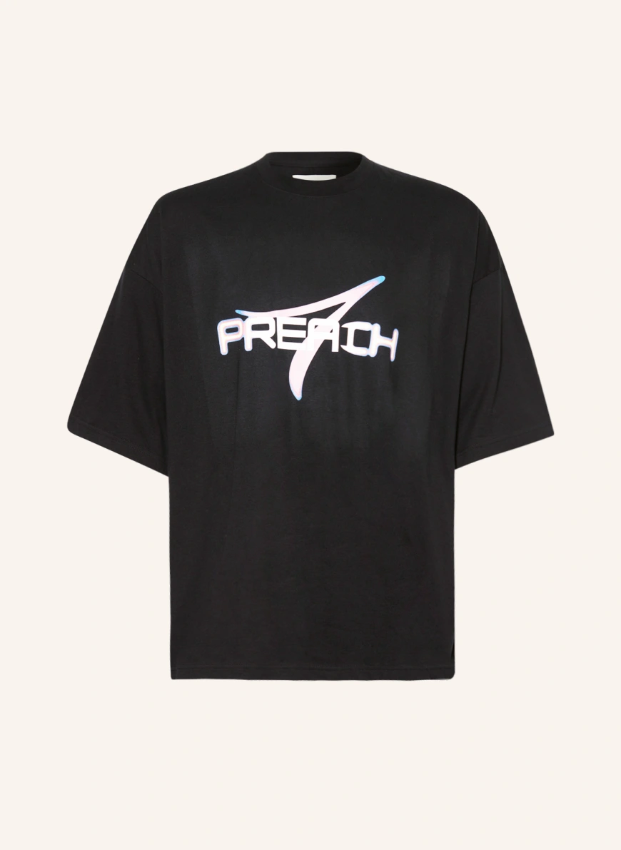 PREACH Oversized-Shirt in schwarz/ rosa/ weiss