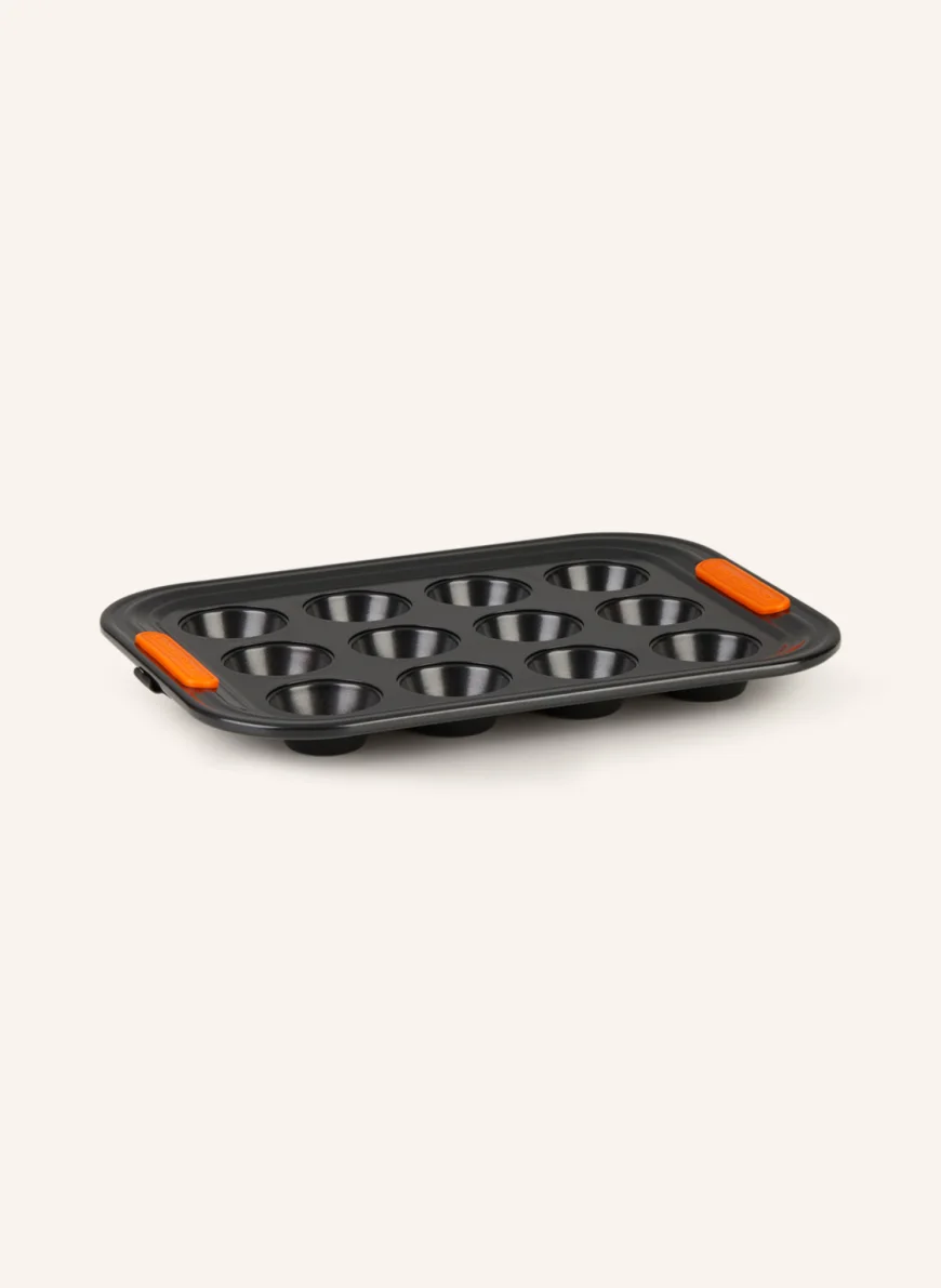 LE CREUSET Muffin-Backform in schwarz