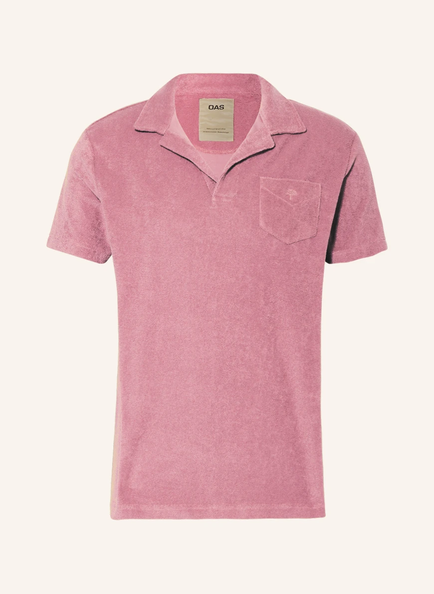 OAS Frottee-Poloshirt in altrosa
