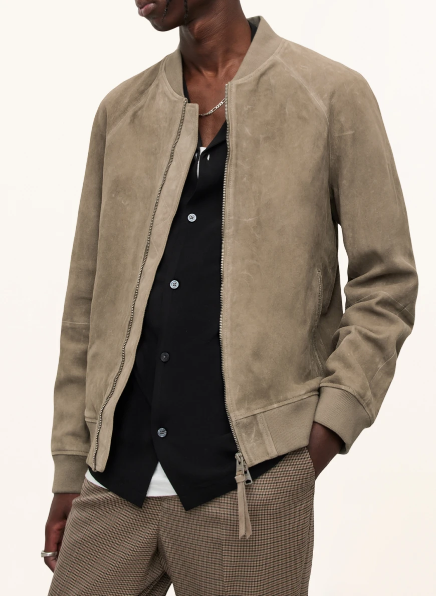 ALLSAINTS Lederblouson DAINS in taupe NF6701