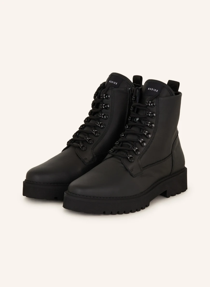 NUBIKK Schnürstiefeletten LOGAN HARBOR in schwarz