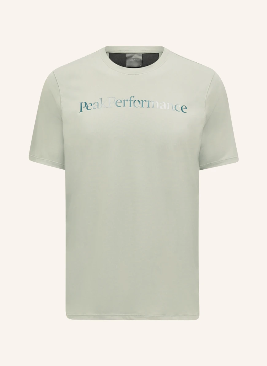 Peak Performance T-Shirt ALUM mit Mesh in hellgrün/ schwarz