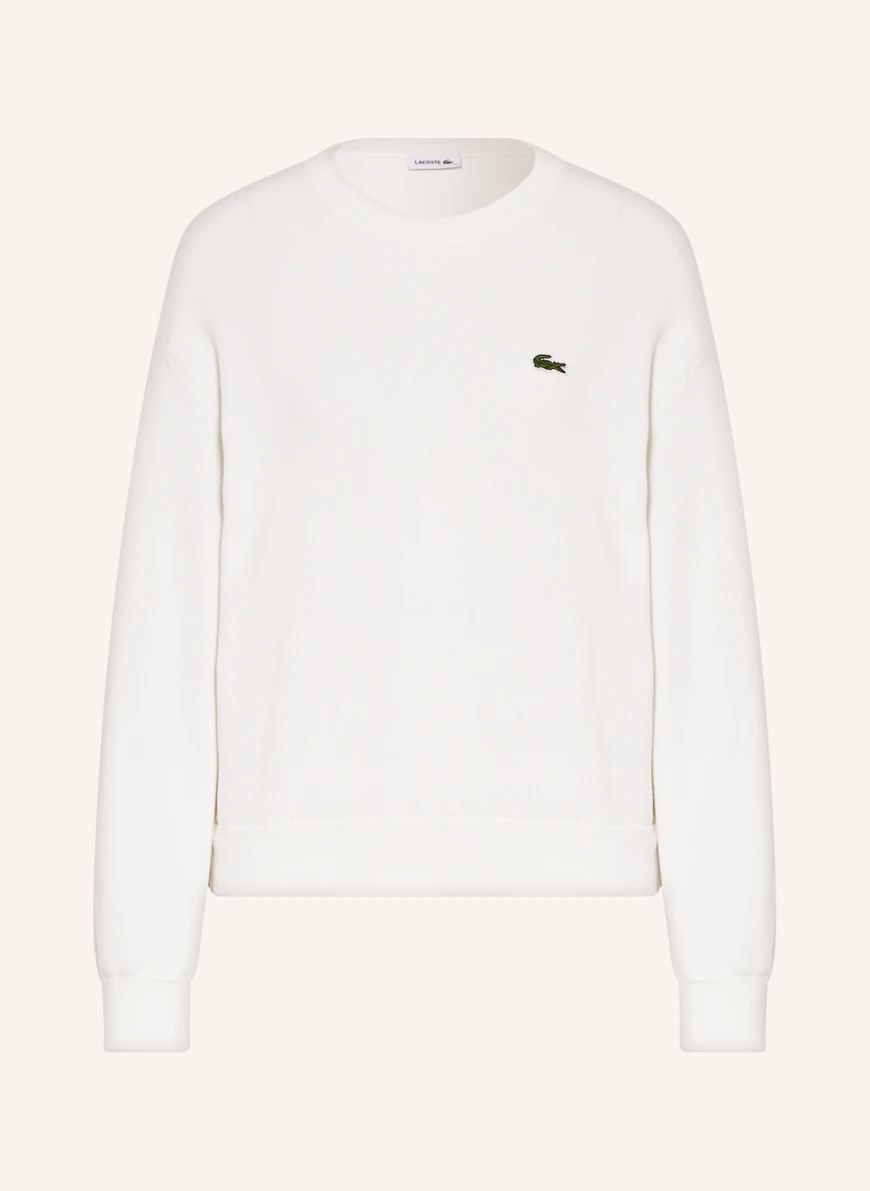 LACOSTE Pullover in weiss