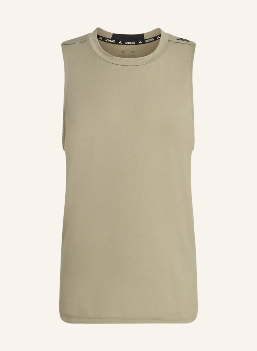 adidas Tanktop DESIGNED FOR TRAINING in oliv