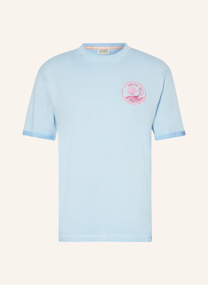 SCOTCH & SODA T-Shirt in hellblau