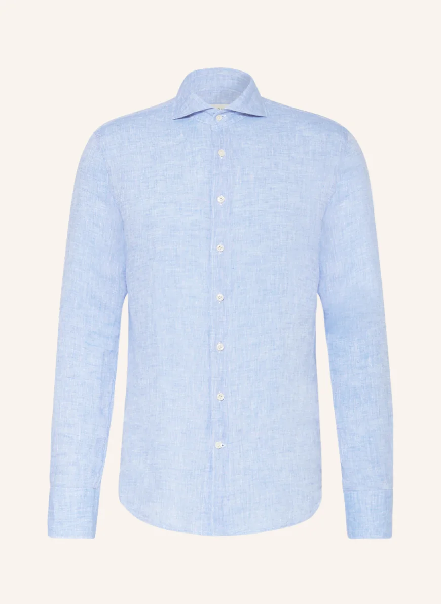 PROFUOMO Leinenhemd Slim Fit in hellblau