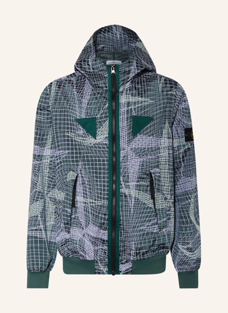 STONE ISLAND JUNIOR Windbreaker in grün/ helllila/ hellgrün