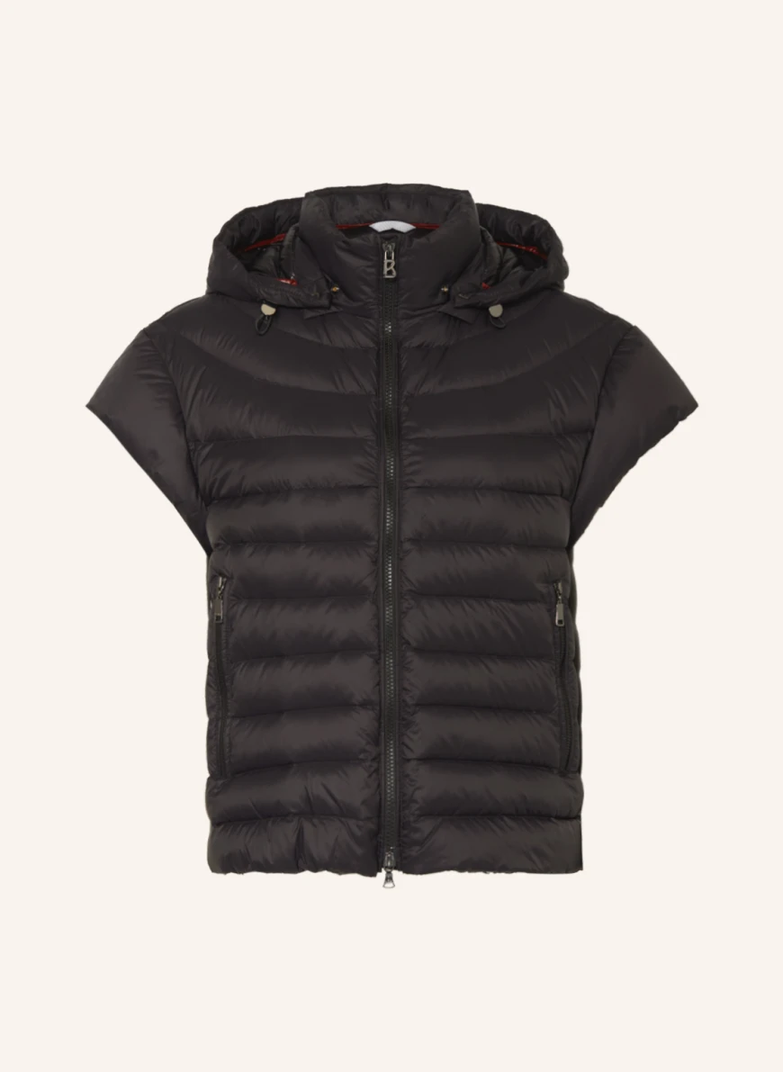 BOGNER Lightweight-Daunenweste BETTY mit abnehmbarer Kapuze in schwarz
