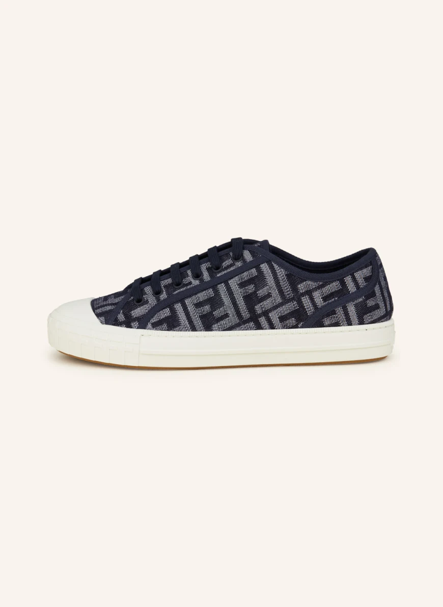 FENDI Sneaker DOMINO in dunkelblau/ weiss GE6980