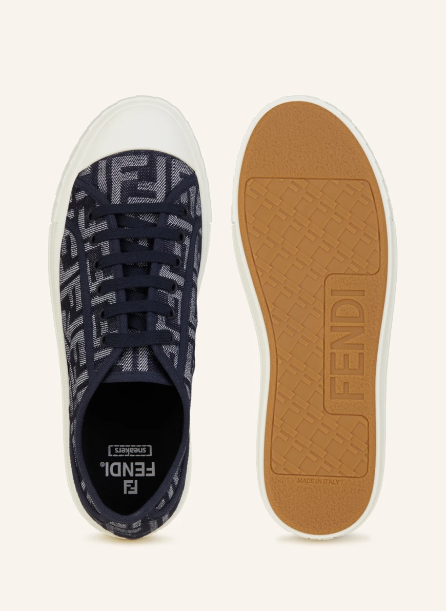 FENDI Sneaker DOMINO in dunkelblau/ weiss GE6980