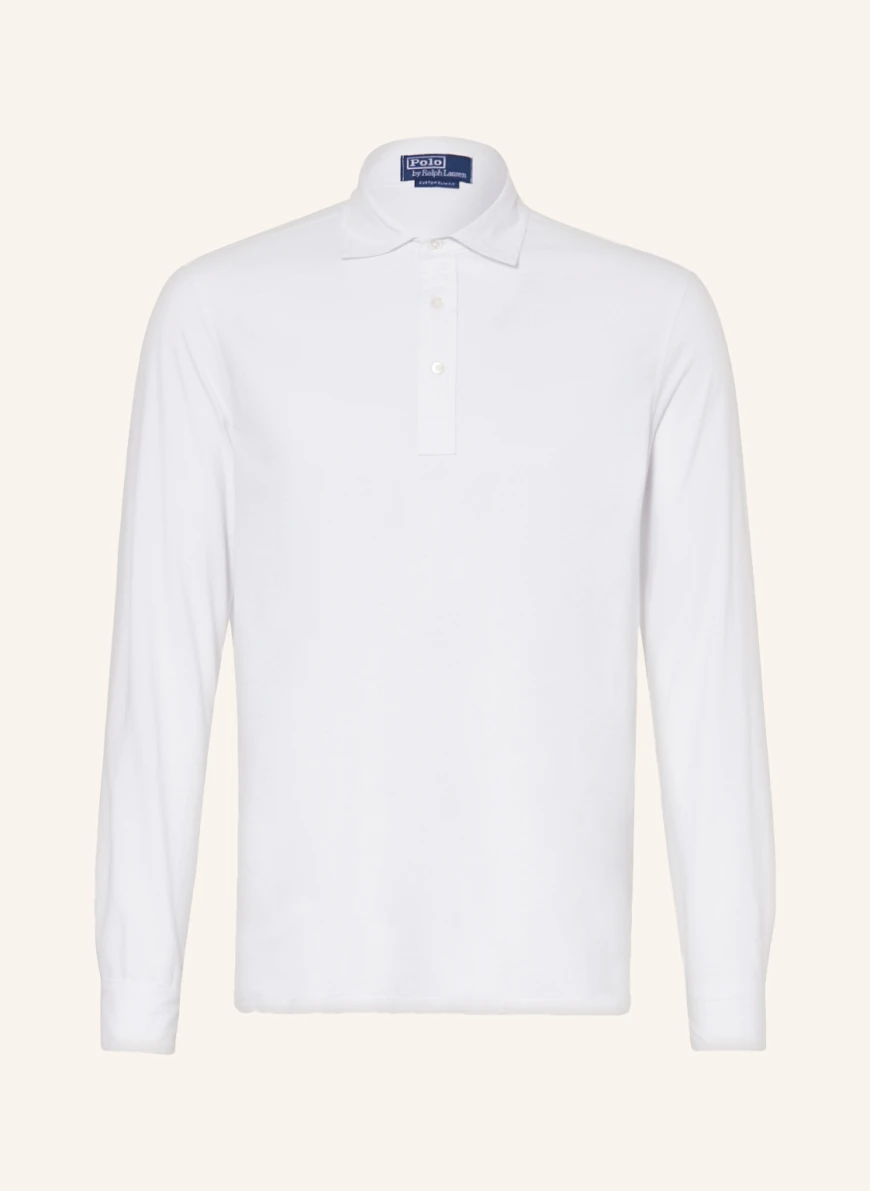 POLO RALPH LAUREN Jersey-Poloshirt Custom Slim Fit in weiss