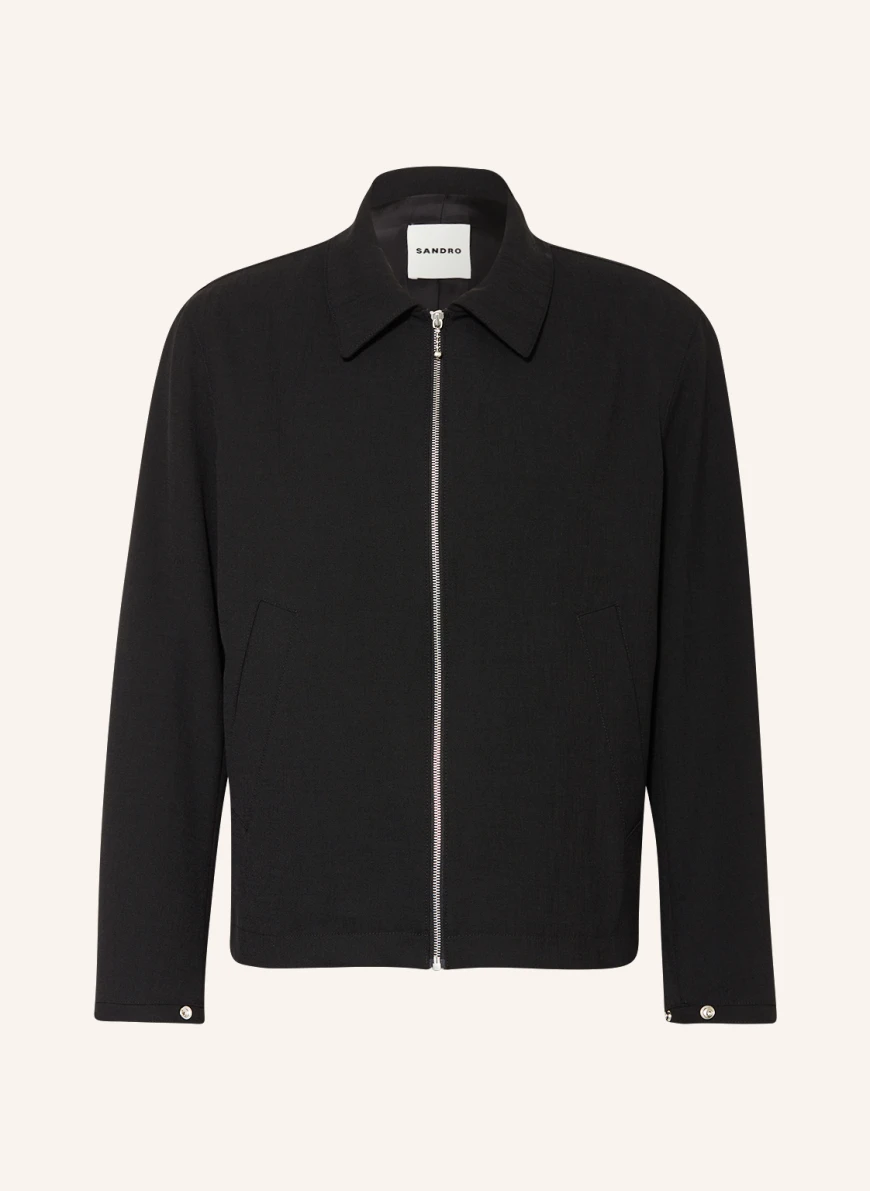 SANDRO Blouson in schwarz